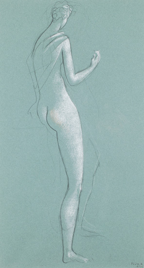 Nu femení d'esquena, Pere Pruna