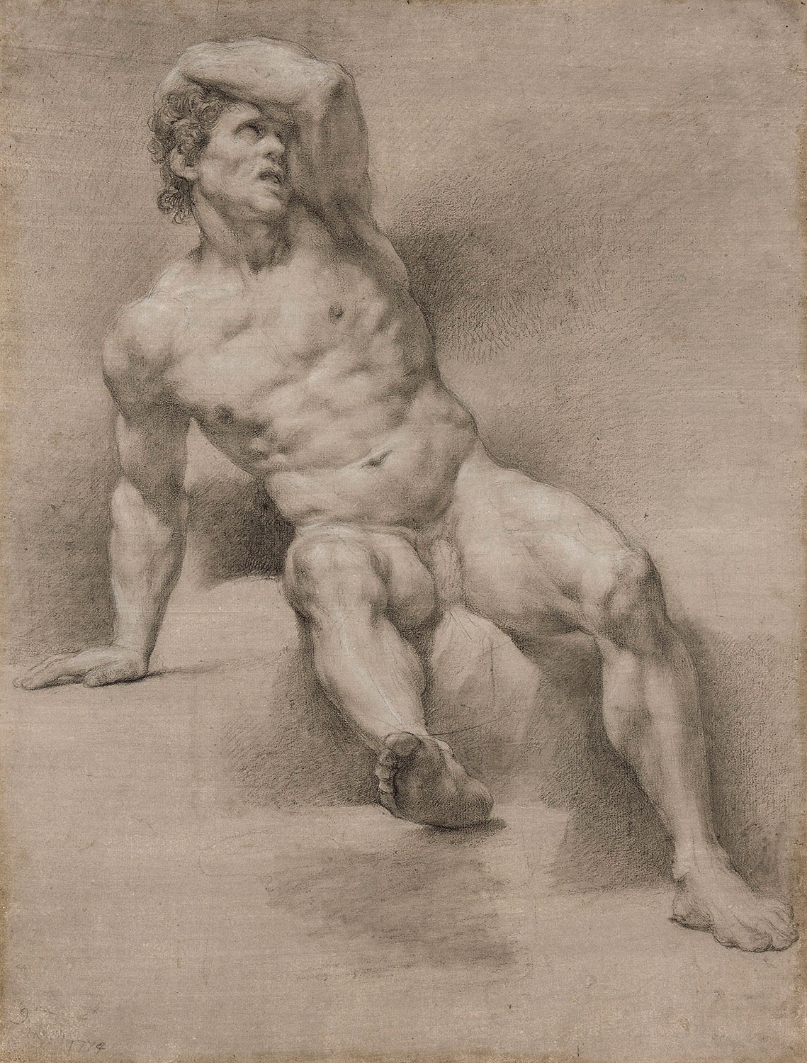 Estudi de nu masculí, Anton Raphael Mengs