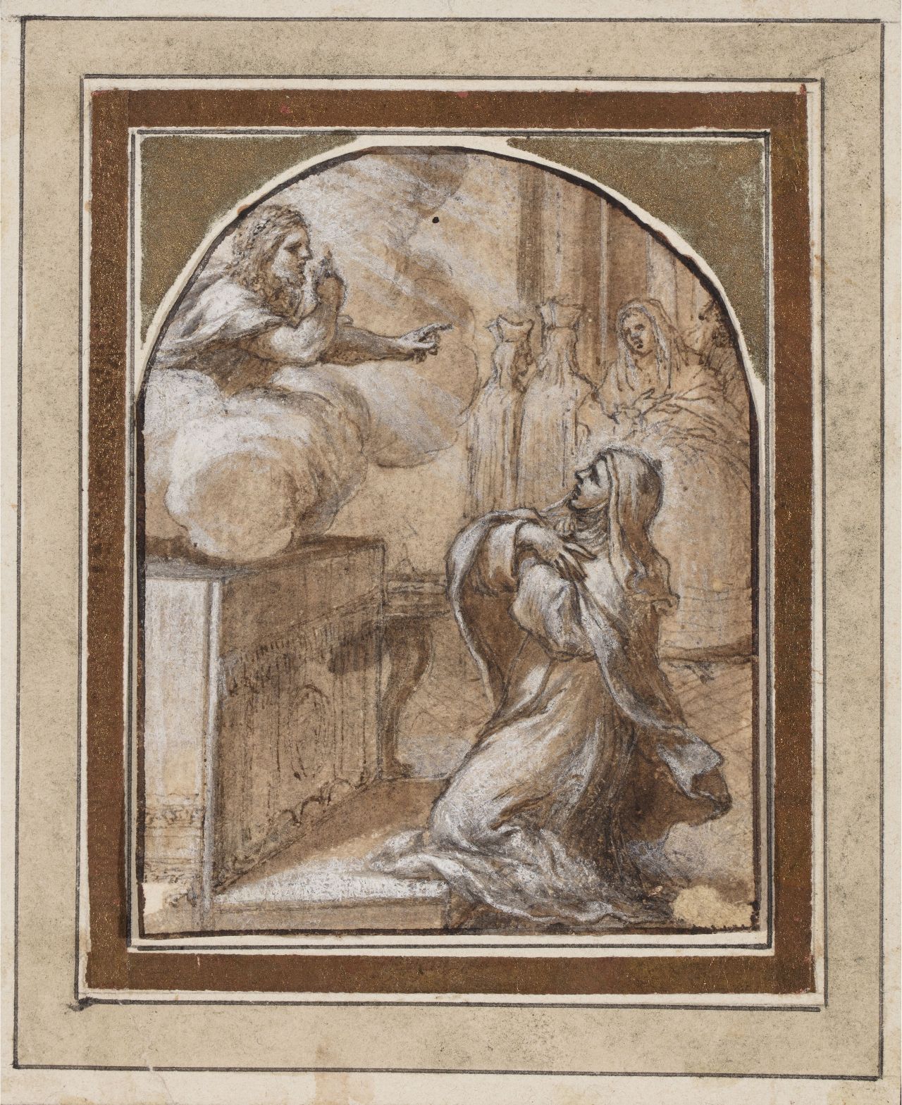 Ciro Ferri, Santa Teresa agenollada davant del Crist