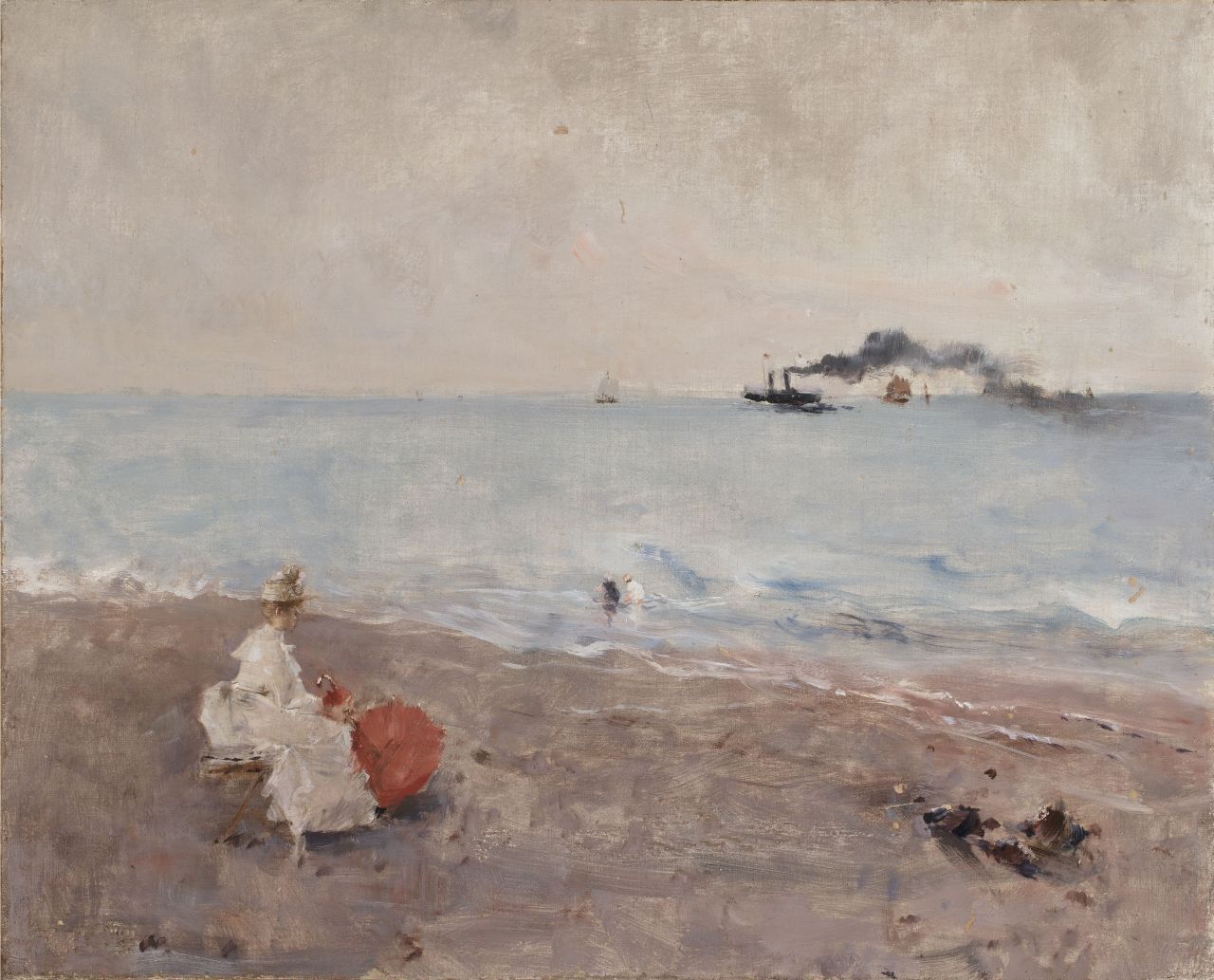 Alfred Stevens, Sur la plage