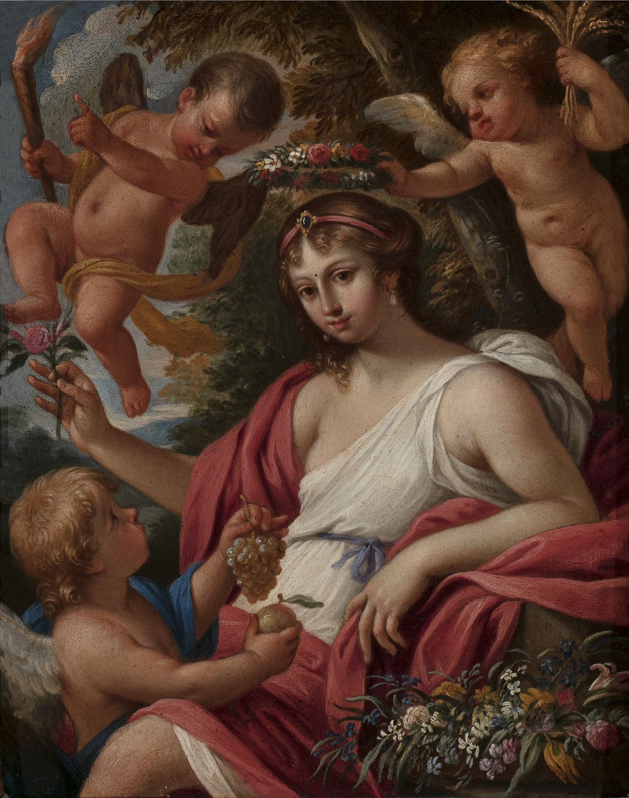 Alegoría de la primavera, Filippo Lauri