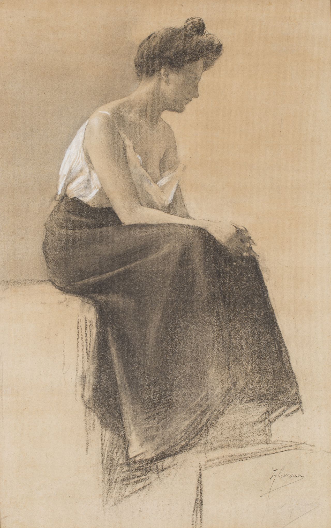 La model, Josep Llimona