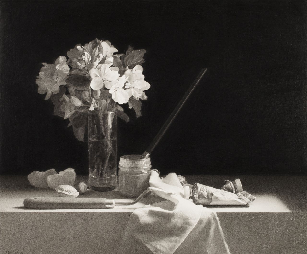 The painter of still lifes and flowers, Pere Santilari
