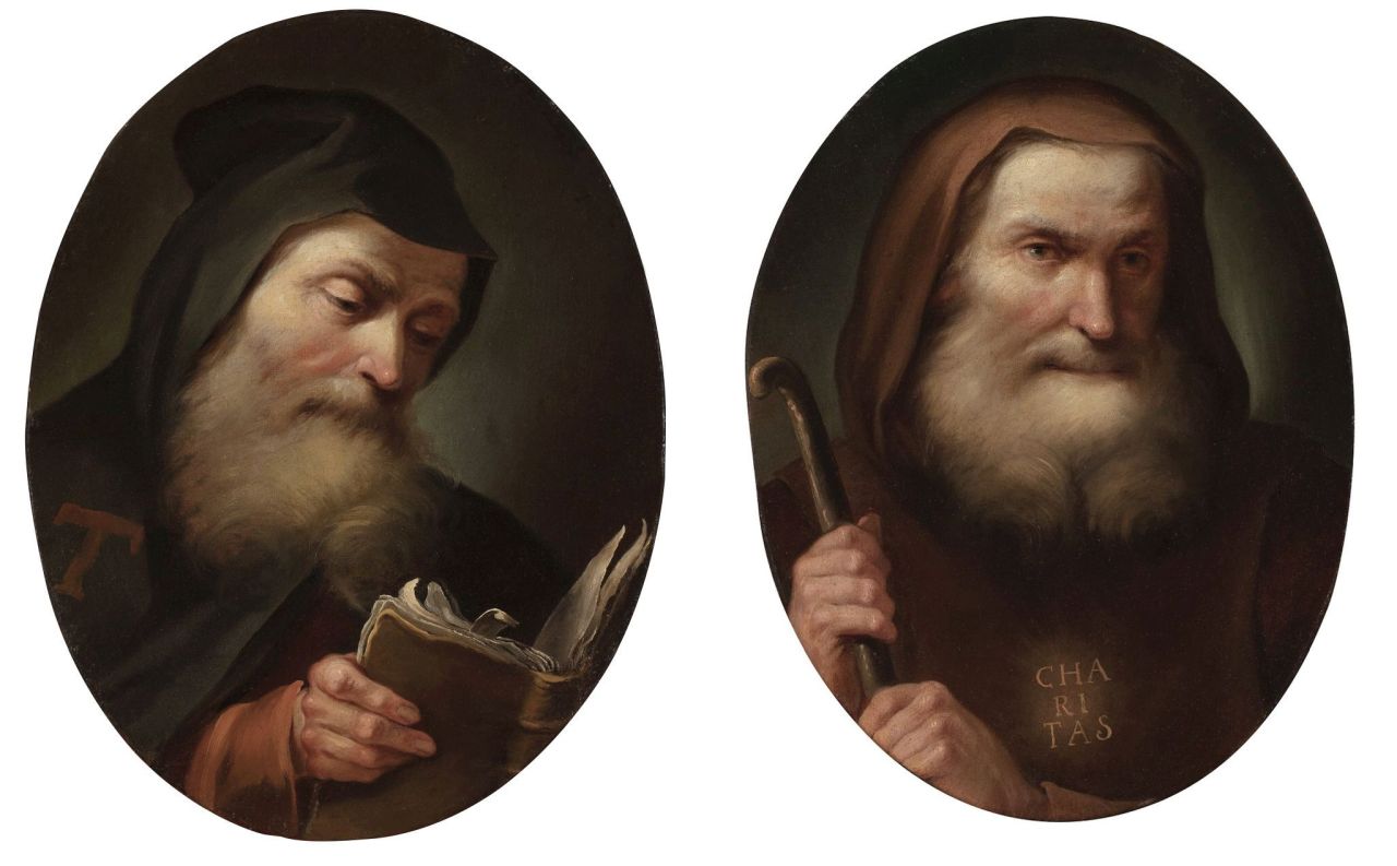 Pair: Saint Francis of Paola and Saint Anthony the Great, Jacopo Marieschi